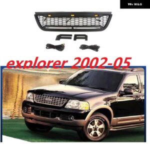 2003 エクスプローラー レーシンググリル フロントメッシュマスクカバー ABS グリル エクスプローラー 2002 2004 2005 自動