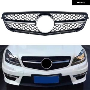 Cクラス W204 グリル C180 C200 C300 GT GTR AMG サルーンワゴンクーペ 2008-2014 GTR フロント レーシンググリル バンパー グリル