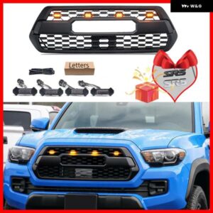 タコマ レーシンググリル 用にタコマ 2016-21 フロント バンパー グリル トリム フロントグリル メッシュ