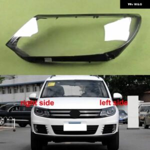 VW ティグアン 2013-17 ハロゲン ヘッドランプ カバー ク リア ヘッドライト シェルマスクレンズ プレキシガラス