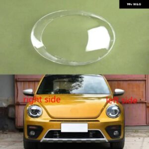 VW ビートル 2013-20 ヘッドランプ シェル ヘッドライト カバー ク リア レンズ プレキシガラス