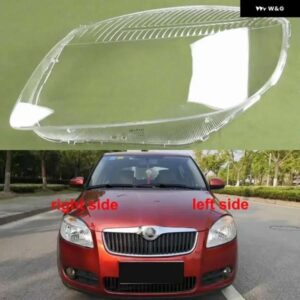 シュコダ ファビア 39753 ヘッドランプ カバー ク リア ランプシェルフロント ヘッドライト マスクレンズ プレキシガラス