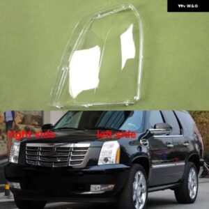 キャデラック エスカレード 2006-2013 ヘッドライト カバー クリア ヘッドランプ シェルレンズ 交換 プレキシガラス