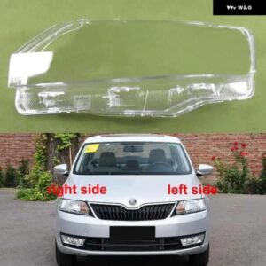 シュコダ ラピッド 2013-17 ヘッドライト カバー ヘッドランプ シェルクリアレンズ プレキシガラス交換