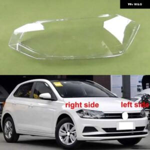 VW ポロプラス ハッチバック 2019-21 フロント ヘッドライト シェル ヘッドランプ カバー レンズ 交換 プレキシガラス