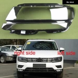 VW ティグアン L 2017-20 LED ヘッドランプ カバー ク リア ヘッドライト シェルプレキシガラス交換レンズ
