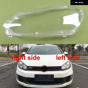 VW ゴルフ 6 キセノン /GTI 2010-13 ヘッドランプ クリアカバー ヘッドライト シェル レンズ プレキシガラス