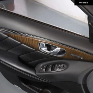 インフィニティ Q50 Q50L 2015-2022 ソフトカーボン車内ドア トリム ステッカー インテリア カーアクセサリー