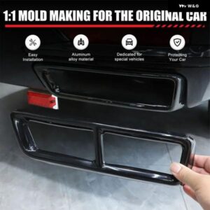 キャデラック エスカレード 2021-2024 ステンレス 黒マフラー サイレンサー カバー カーアクセサリー