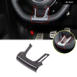 フィアット 500 アバルト 595 2022 リアルハードカーボン ステッカー ステアリングホイール ボトムフレーム トリム アクセサリー