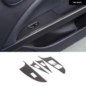 セアト レオン 2008-2012 ソフトカーボンガラスリフティングフレーム パネル 装飾 ステッカー アクセサリー