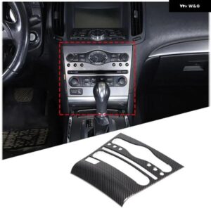 インフィニティ G25 G37 2007-2013 ABS カーボンカー エアコン パネル トリム カバー インテリア カーアクセサリー LHD