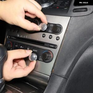 インフィニティ G25 G27 G37 2007-2013 合金 カー エアコン ボリュームノブリングカバー トリム カーアクセサリー