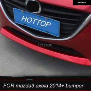 HOTTOP クロームフロントロア バンパー モールディング プロテクター リップ スポイラー カバー MAZDA3 アクセラ 2014 + トリム ガーニッシュガードグリル