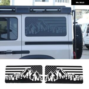 2個 リアサイドウィンドウ ステッカー INEOS 擲弾兵 2020-2024 旗スタイル マウンテン車 装飾 ビニール デカール カーアクセサリー