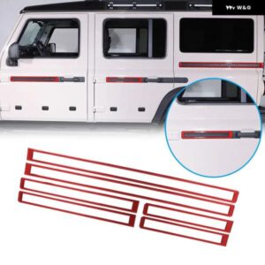 カーボンドアボディサイドウエストライン ステッカー キット INEOS 擲弾兵 2020-24 ドアウエストラインモールド 装飾 アクセサリー