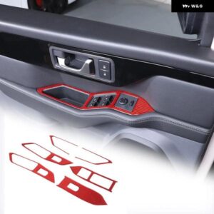 パワーウィンドウガラスリフト ボタン フレーム ステッカー トリム INEOS 擲弾兵 2020-2024 カーボン 装飾 スタイリング アクセサリー