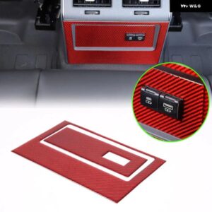 リアセンターアンダー充電ポート パネル ステッカー INEOS 擲弾兵 2020-2024 車内カーボン プロテクター トリム アクセサリー