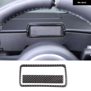 カーボン ステアリングホイールバックスクリーン表示フレーム ステッカー キット INEOS 擲弾兵 2020-2024 装飾 トリム アクセサリー