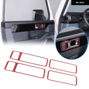 カーボン車内 ドアハンドル フレーム ステッカー キット INEOS 擲弾兵 2020-2024 ドアボウル プロテクター トリム アクセサリー