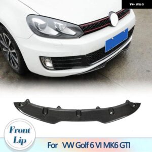 カーボンフロント バンパー リップあご スポイラー VW ゴルフ 6 VI MK6 GTI バンパー 2010-2013 フロント バンパー リップあご スポイラー 2 スタイル