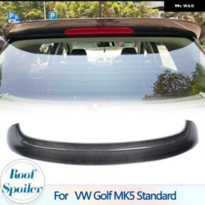 リアルーフ スポイラー 翼リップ VW ゴルフ 5 MK5 スタンダード 2005-2009 カーボンリア トランク ルーフ スポイラー ウイン グリップ FRP