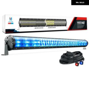 アイスブルームードライト M2 デュアルロー 42インチ ハイパワー車 LED ワーク ライトバー 240ワット コンボドライビングランプ配線ハーネス