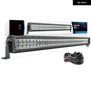 X-EXPLORER KL1 LED ライトバー - 52インチ 300W オフロード ドライビング ライト コンボ ワーク ライト 配線ハーネス付き|サイド ブラケット