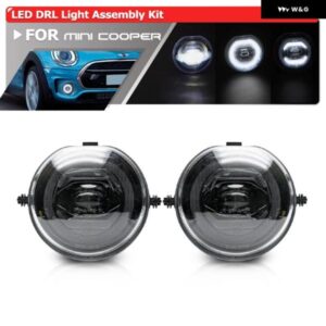 CANBUS LED ハローリング DRL パーキング 位置運転 フォグランプ アセンブリキット ミニクーパー F55 F56 F54 クラブマン F57 OEM #63177329171