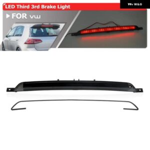 1X スモーク LED センターハイ マウント 3RD ブレーキライト VW ゴルフ MK7 GTI GTE GTD E- ゴルフ T-ROC トゥアレグ車テールストップランプ