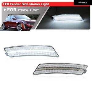 OE-SPEC 84691127 84691128 LED バンパー フェンダーサイドマーカー リフレクター ライト 2020+ キャデラック CT5 CT5-V ホワイト/ アンバー パーキング
