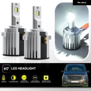 オールインワンスペシャル H7 LED ヘッドライト キット ベンツ スプリンター W906 14-18 ヴィト W447 14-23 メトリス 16-23 CANBUS 1:1 駆動 ヘッドランプ