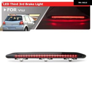 1X VWポロIVMK4 9N 9N3 ハッチバック 2002-2010 スモーク LED サード ブレーキ ライト プロジェクター リア レッド テール ストップ ランプ OEM:6Q6945097