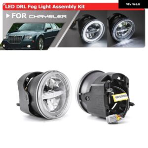 DRL ハロー LED ドライビング フォグライト キット クライスラー 300 C セダン 4 ドア 38626 300 ベース/300 C SRT8 セダン 4D