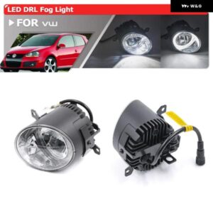 バンパー DRL ハロー LED ドライビング フォグライト 組立キット VW ゴルフ V GTI アマロックジェッタシロッコアップ SAGITAR シュコダ CITIGO シート MII