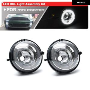 LED DRL フォグランプ ミニクーパーデイライト E4 CE LED デイタイム ランニングライト ランプ R55 R56 R57 R58 R59 R60 R61 ウルトラホワイト