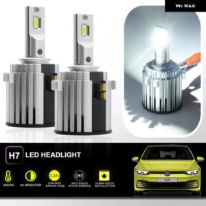 2X オールインワンスペシャルな H7 LED ヘッドライト VW E- ゴルフ ゴルフ /GTI/ ゴルフ バリアント MK6 MK7 ゴルフ カブリオレ CANBUS H7 ロービーム
