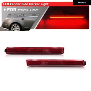 2X キャデラック CTS 2008-2013 CTS V 2009-2013 リアフェンダー リフレクター ライト LED フェンダーフレアサイド マーカーライト