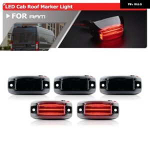 5個 RAM PROMASTER 1500 2500 3500 CITY 2014-2020 スモークリアルーフ キャブ LED レッドクリアランスライトランプ 68169776AA/AB/AC/AD