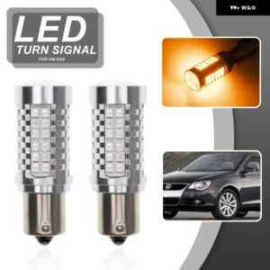 VW EOS フェイスリフト前 HID ヘッドライト 付き 2007-2011 7507 PY21W BAU15S CANBUS LED フロントウィンカーウィンカー 電球