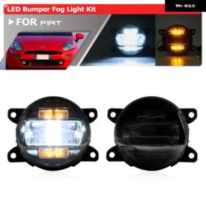 フィアット プント/プント EVO パンダ 500L 500X ドゥカト タレント TIPO DOBLO バンパー LED 駆動 フォグライト 交換 DRL/ウインカー