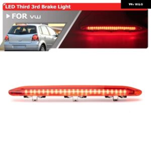 VWポロIVMK4 9N 9N3 ハッチバック 2002-2010LED リアハイ マウント 3RD ブレーキストップライトプロジェクターテール信号ランプ