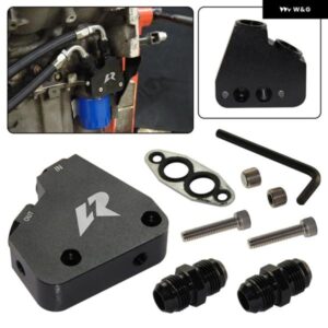 AN10 GM アダプター FILTERI LR オイルクーラー コルベット C5 C6 C7 LS1 LS2 LS3 LS6 GEN IV エンジン LSX VE HSV ブラック/用