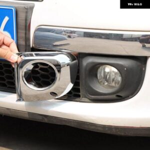 フィアット 500 2011-2015 ABS カーボン/フロント フォグランプ 装飾 フレーム ステッカー 車 外装 アクセサリー