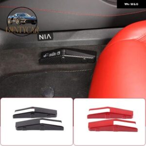 ABS カーボン コルベット C8 スティングレイ Z51 Z06 2020-23 緊急ドアロックスイッチ トリム ステッカー インテリア アクセサリー