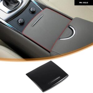 インフィニティ G25 G37 2007-2013 ABS カーボン/ブラックカーセンター コンソール カップホルダー カバー 装飾 ステッカー カーアクセサリー