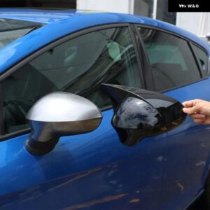 セアトレオン MK2 2008-2012ABS 黒車 外装 バック ミラー カバー リバース ミラー カバー カーアクセサリー