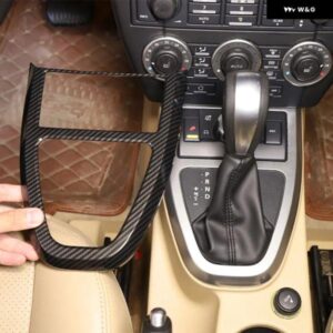 フリーランダー 2 2009-12 ABS カーボン/オーク木目中央 制御 ギア パネル フレーム 装飾 ステッカー カーアクセサリー