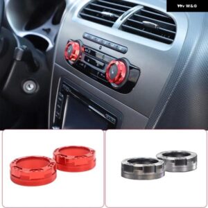 セアトレオン MK2 2008-2012 合金 中央 制御 空調 ノブ 装飾 リング インテリア アクセサリー