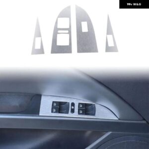 セアトレオン MK2 2008-2012 合金 窓ガラスリフト ボタン 装飾 フレーム ステッカー インテリア アクセサリー